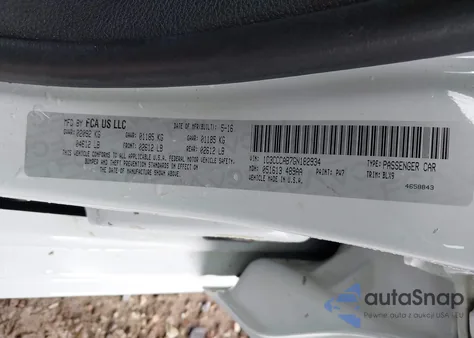 2016 Chrysler 200 Limited Platinum from USA, damaged, VIN 1C3CCCAB7GN182934